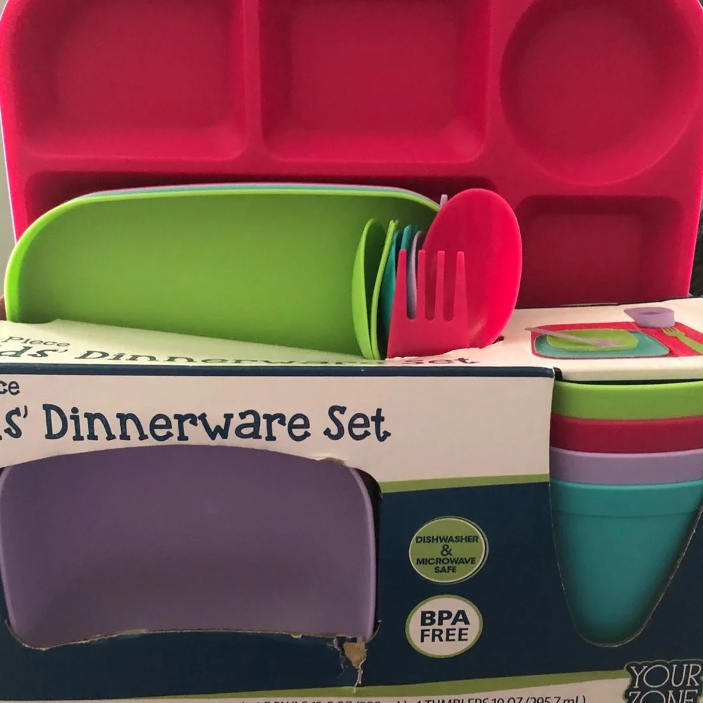 Kids' Dinnerware Set - Multicolor - Picture 1 of 4
